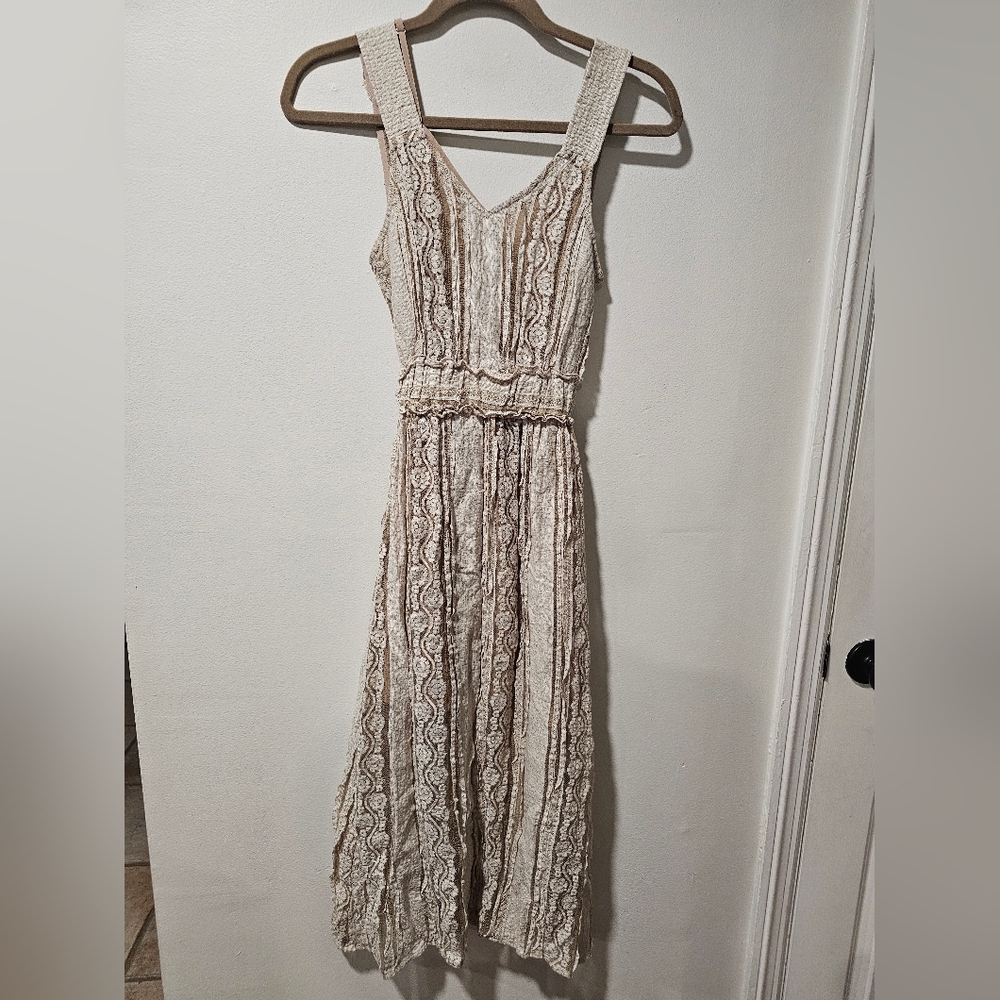 Endless Rose Lacy Neutral Dress